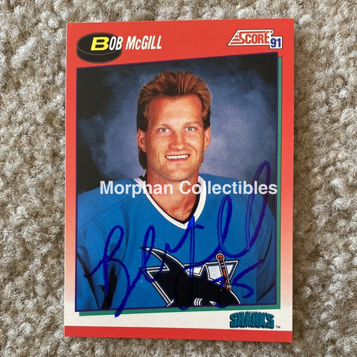 Bob Mcgill - Autographed Card 1991 Score