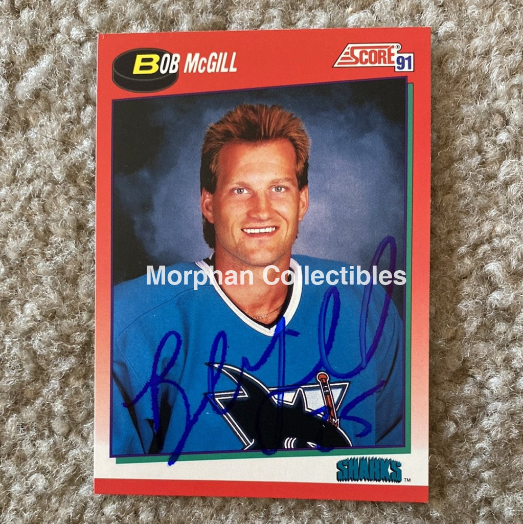 Bob Mcgill - Autographed Card 1991 Score