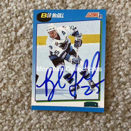 Bob Mcgill - Autographed Card 1991 Score