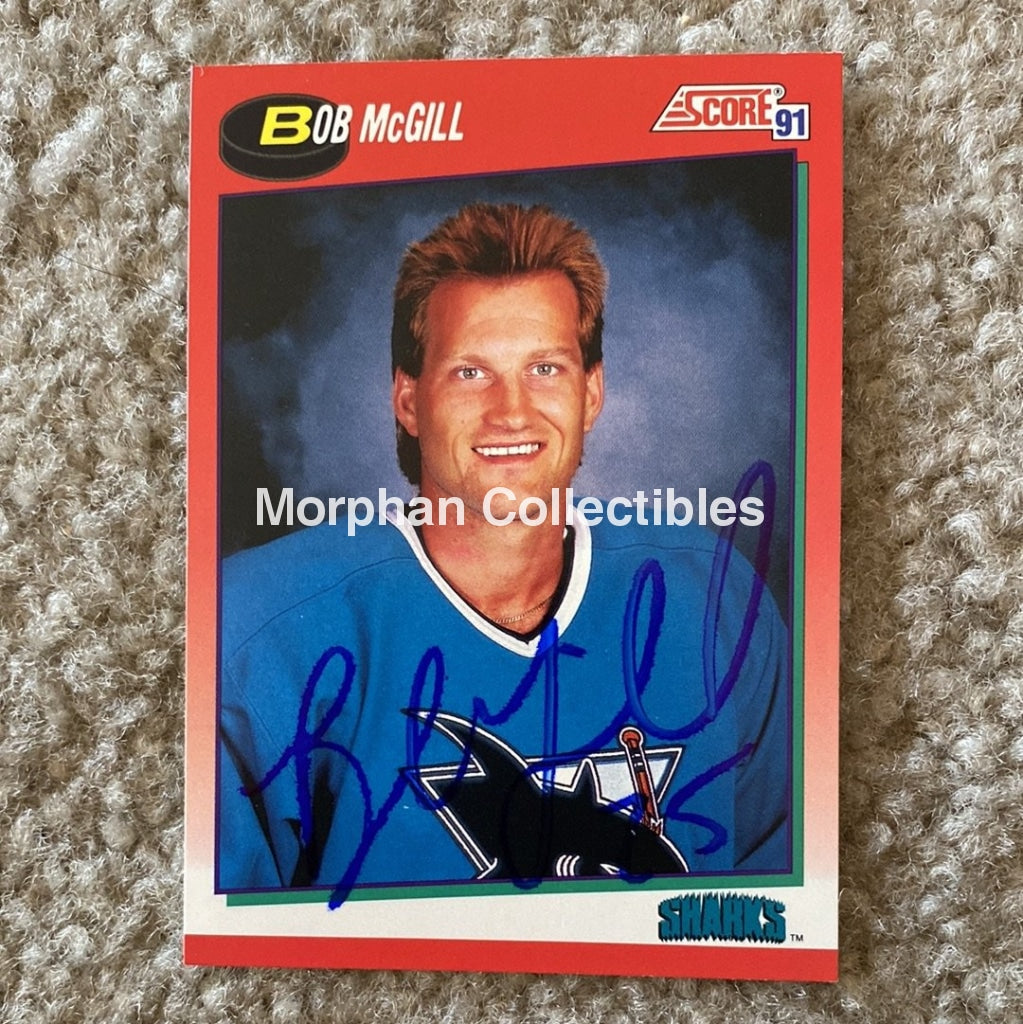 Bob Mcgill - Autographed Card 1991 Score