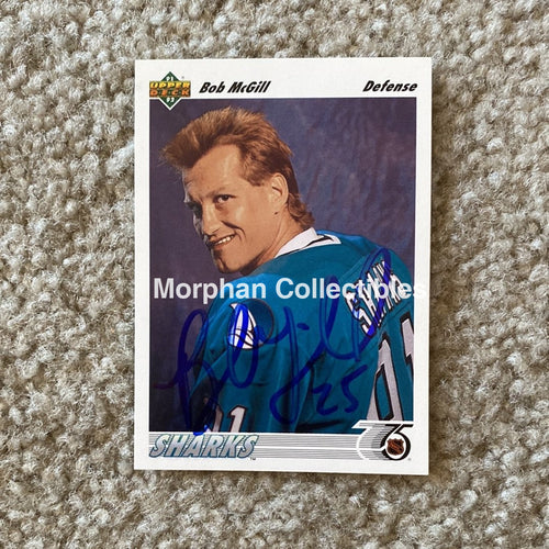Bob Mcgill - Autographed Card 1992 Upper Deck