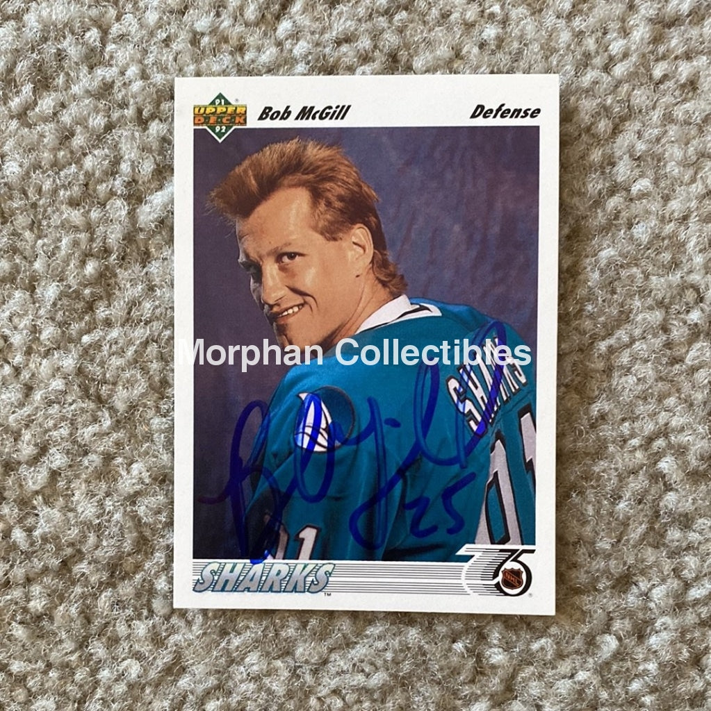 Bob Mcgill - Autographed Card 1992 Upper Deck