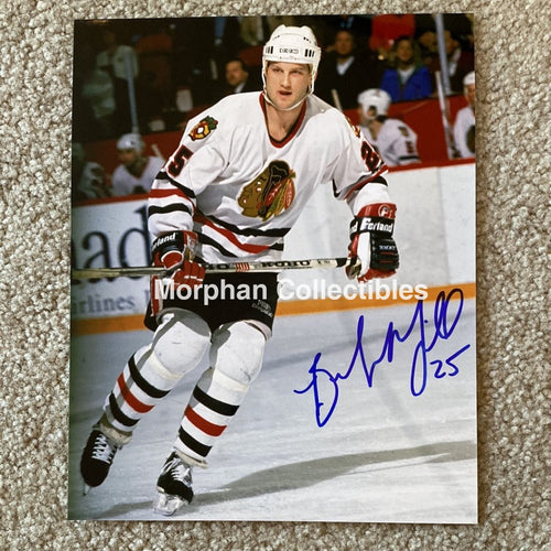 Bob Mcgill - Autographed Chicago Blackhawks 8X10 Photo