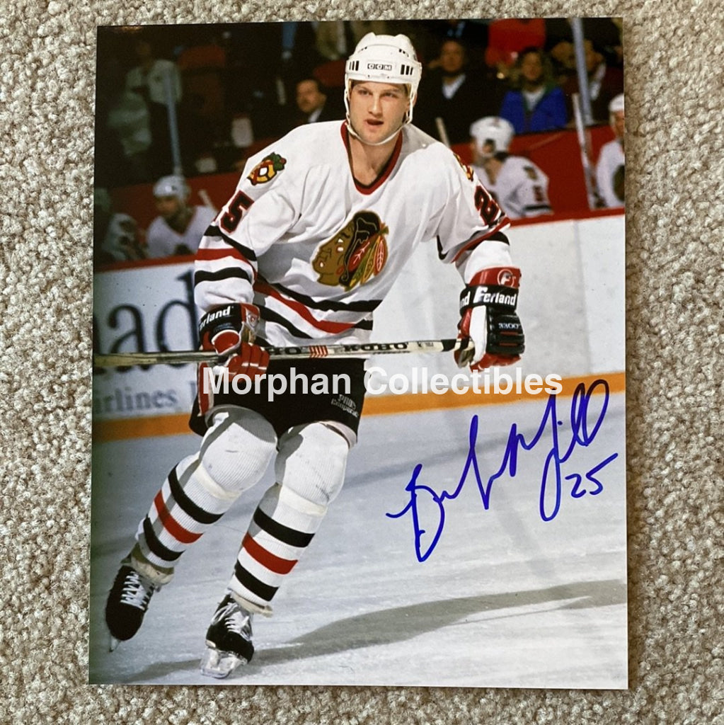 Bob Mcgill - Autographed Chicago Blackhawks 8X10 Photo