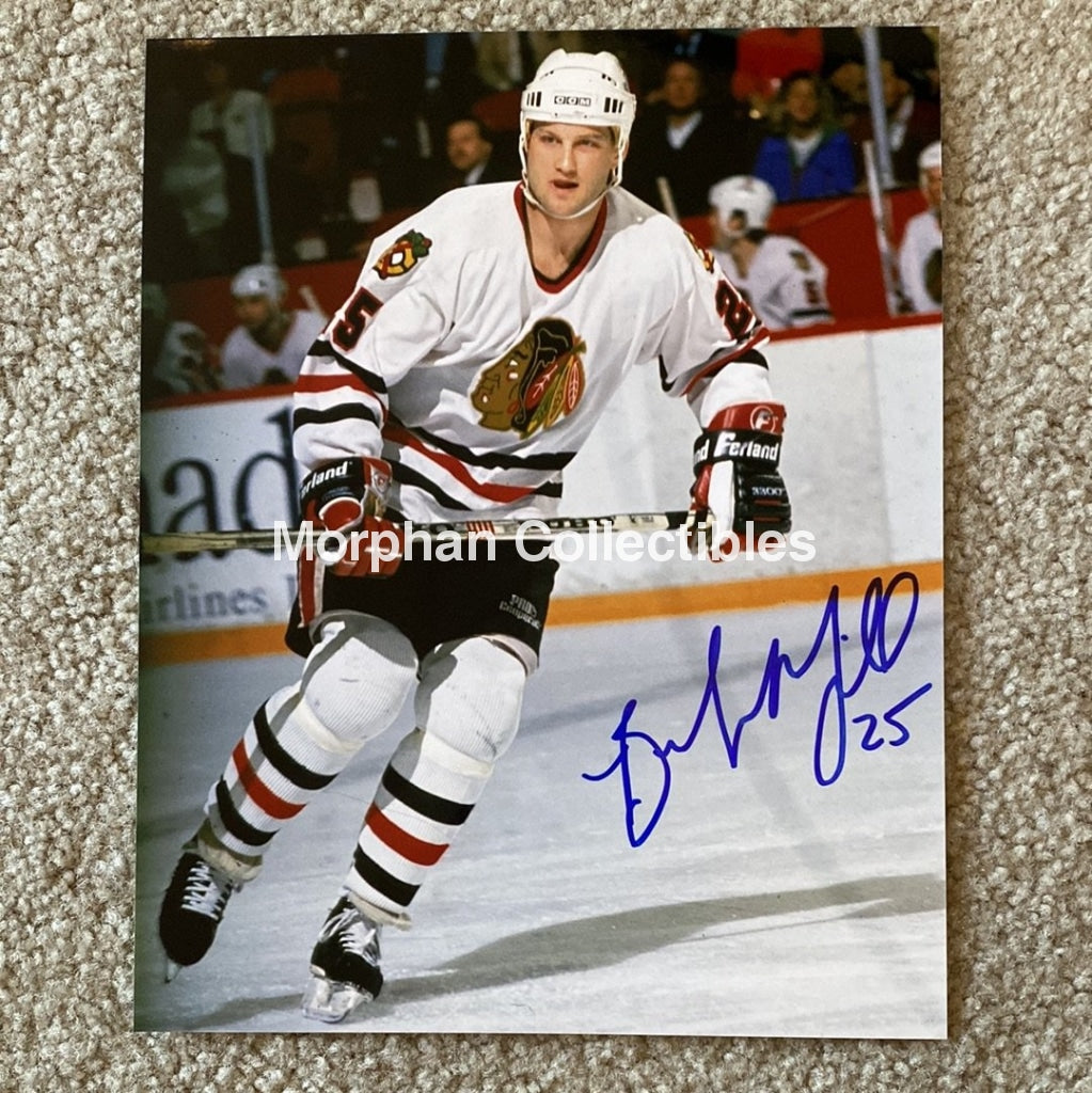 Bob Mcgill - Autographed Chicago Blackhawks 8X10 Photo