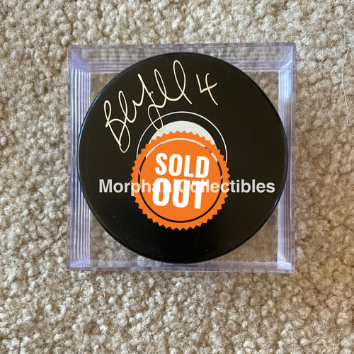 Bob Mcgill - Autographed Puck Detroit Red Wings