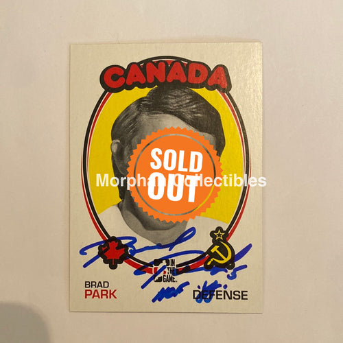 Brad Park - Autographed Card 1972 Itg