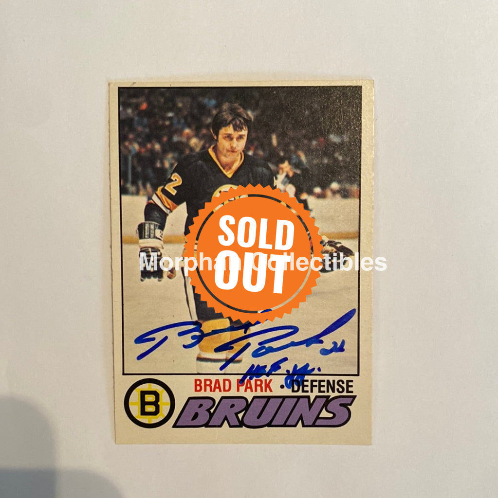 Brad Park - Autographed Card 1977-78 Opc