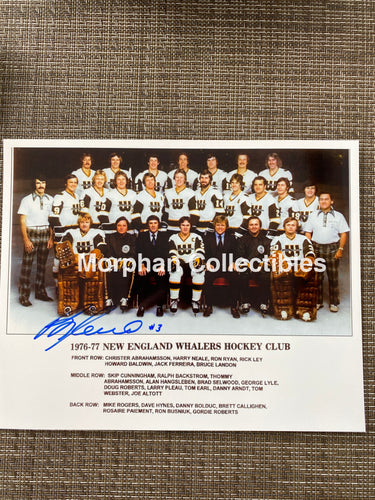 Brad Selwood - Autographed 8X10 Photo New England Whalers