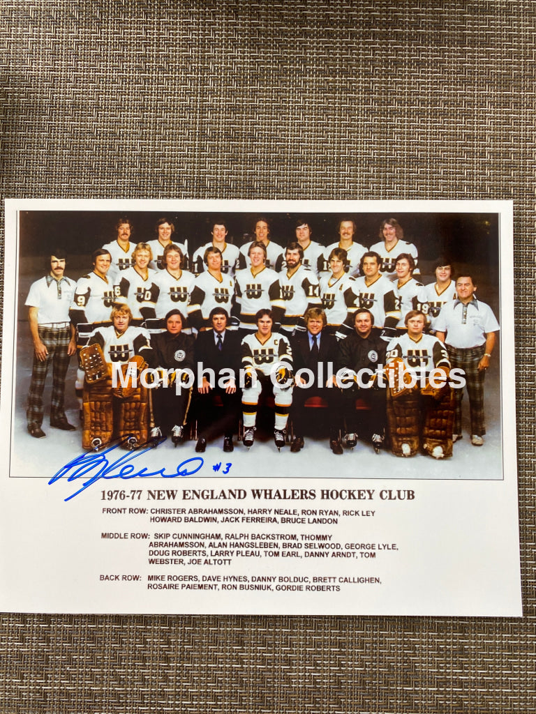 Brad Selwood - Autographed 8X10 Photo New England Whalers