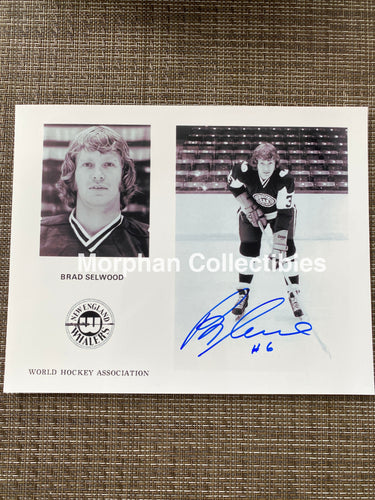 Brad Selwood - Autographed 8X10 Photo New England Whalers