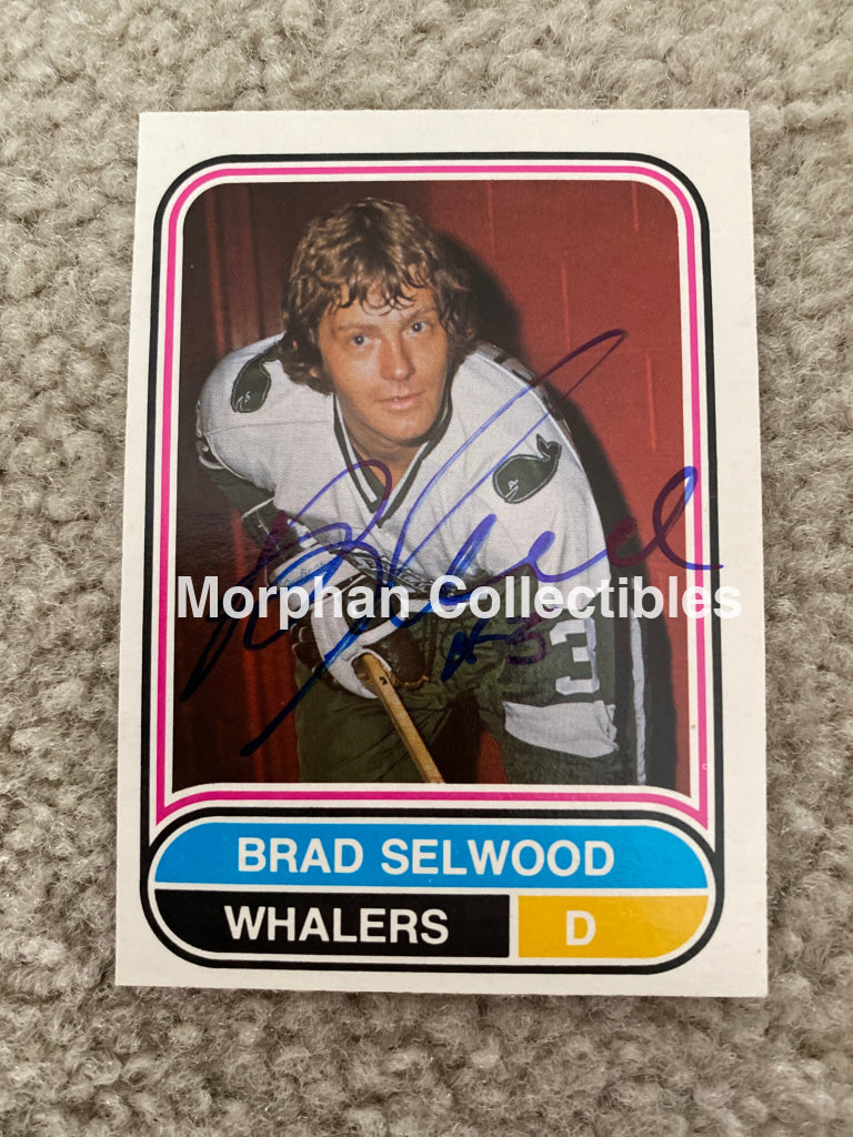 Brad Selwood - Autographed Card 1975/76 Opc Wha