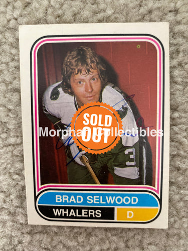 Brad Selwood - Autographed Card 1975/76 Opc Wha