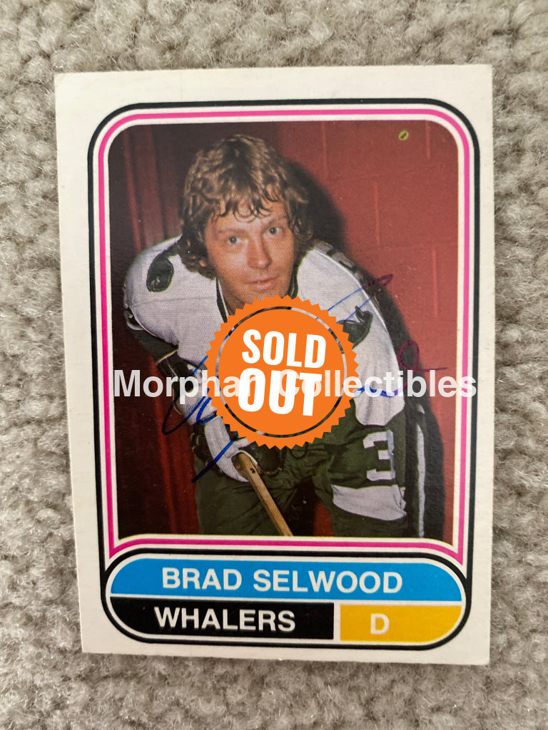 Brad Selwood - Autographed Card 1975/76 Opc Wha