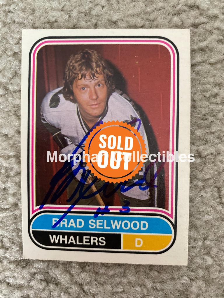 Brad Selwood - Autographed Card 1975/76 Opc Wha