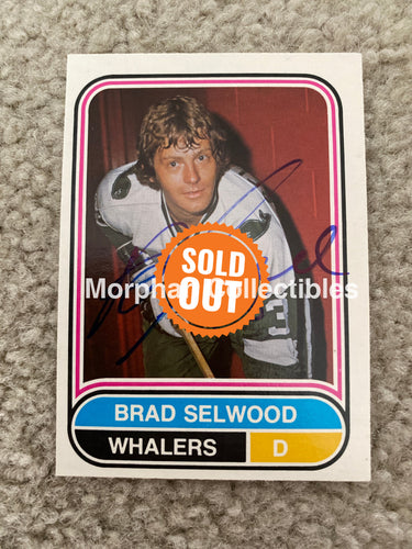 Brad Selwood - Autographed Card 1975/76 Opc Wha