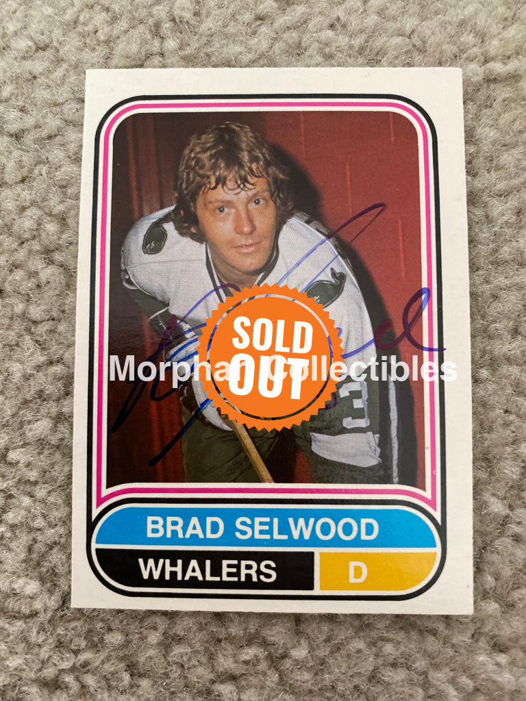 Brad Selwood - Autographed Card 1975/76 Opc Wha