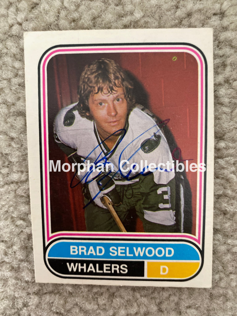 Brad Selwood - Autographed Card 1975/76 Opc Wha