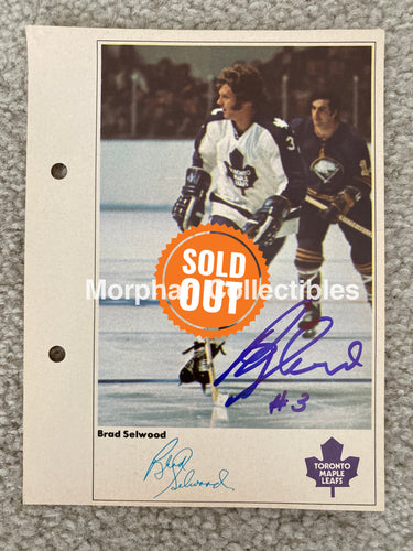 Brad Selwood - Autographed Card Toronto Sun Postcard