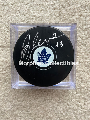 Brad Selwood - Autographed Puck Toronto Maple Leafs