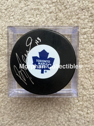 Brad Selwood - Autographed Puck Toronto Maple Leafs