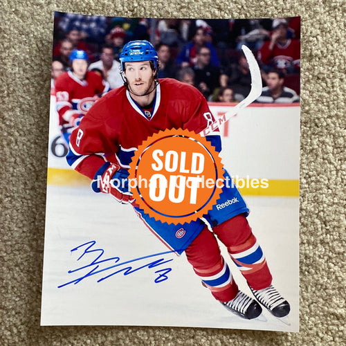 Brandon Prust - Autographed 8X10 Photo Montreal Canadiens