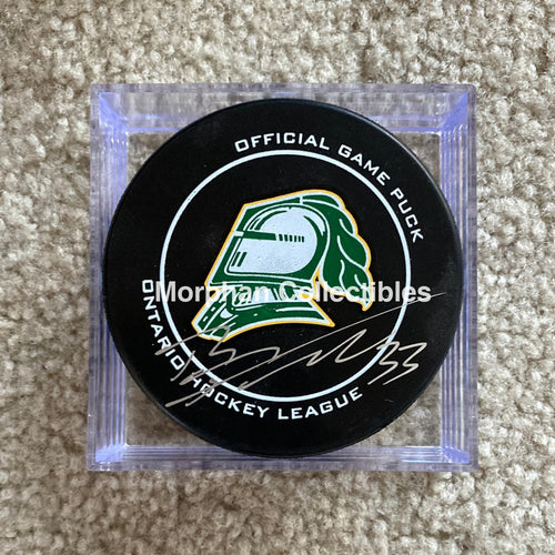 Brandon Prust - Autographed Puck London Knights