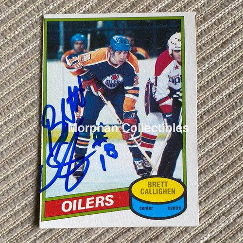 Brett Callighen - Autographed Card 1980-81 Opc #2