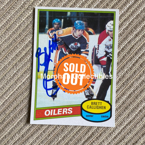 Brett Callighen - Autographed Card 1980-81 Opc #2
