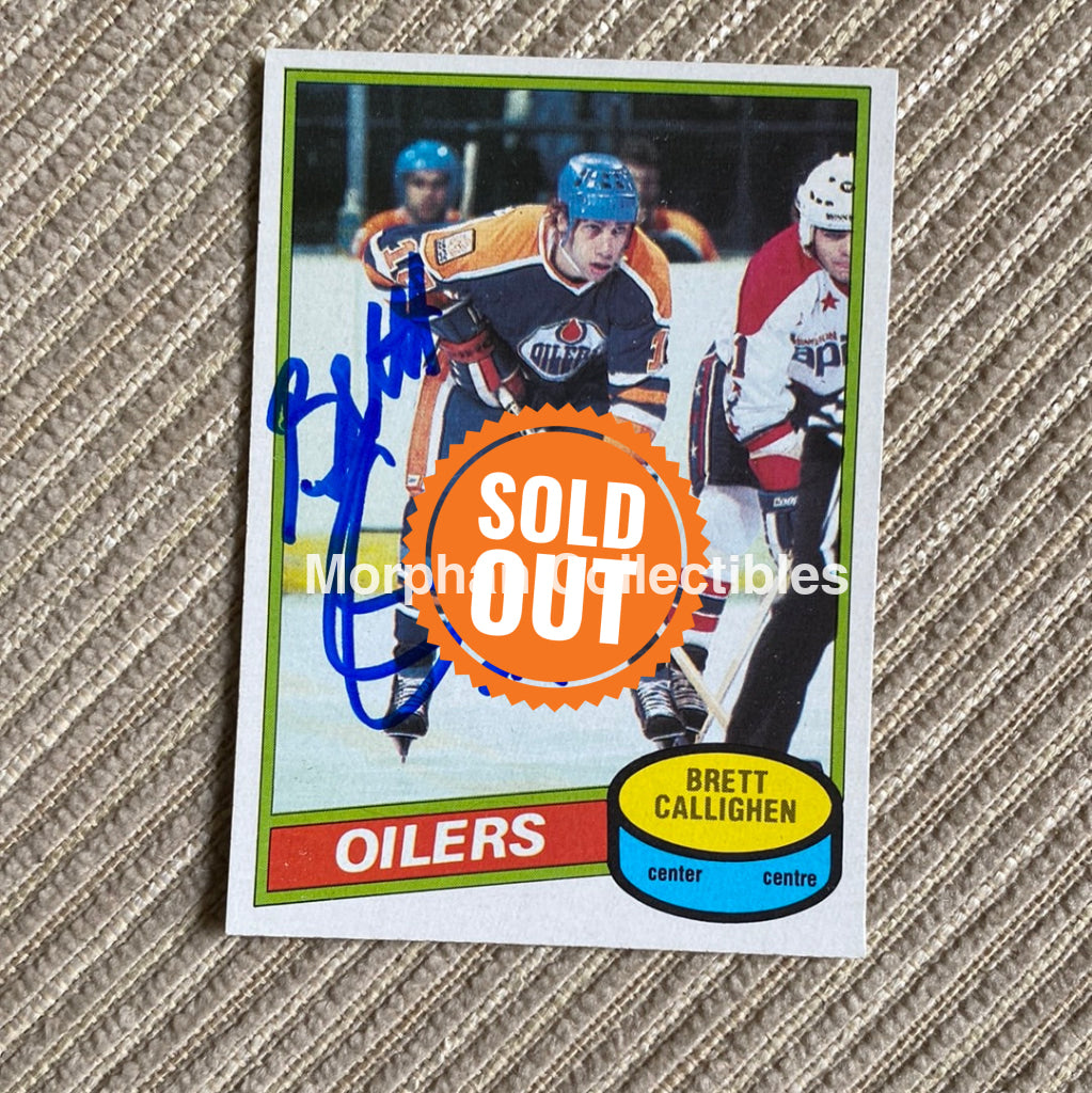Brett Callighen - Autographed Card 1980-81 Opc #2