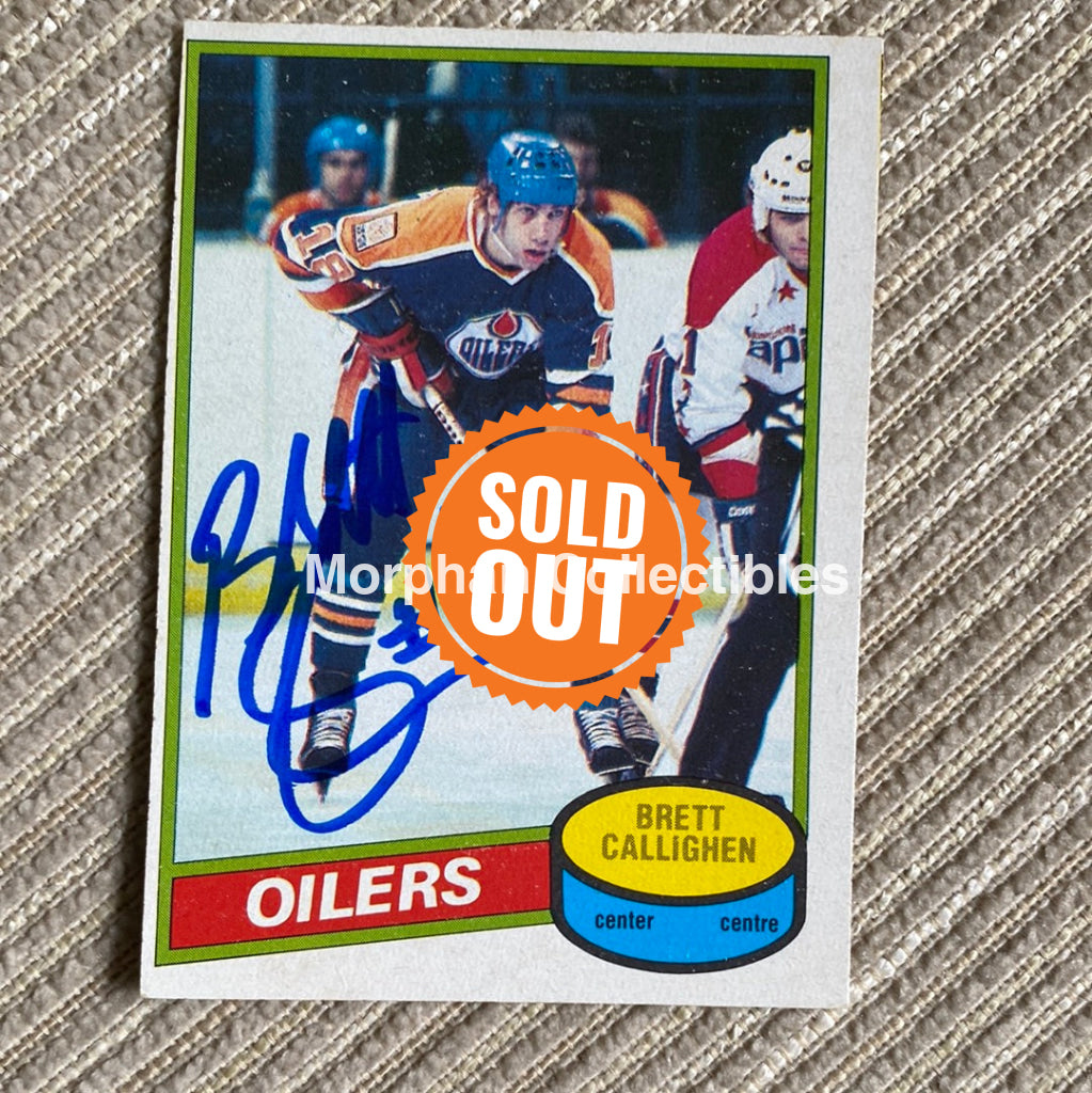 Brett Callighen - Autographed Card 1980-81 Opc #2