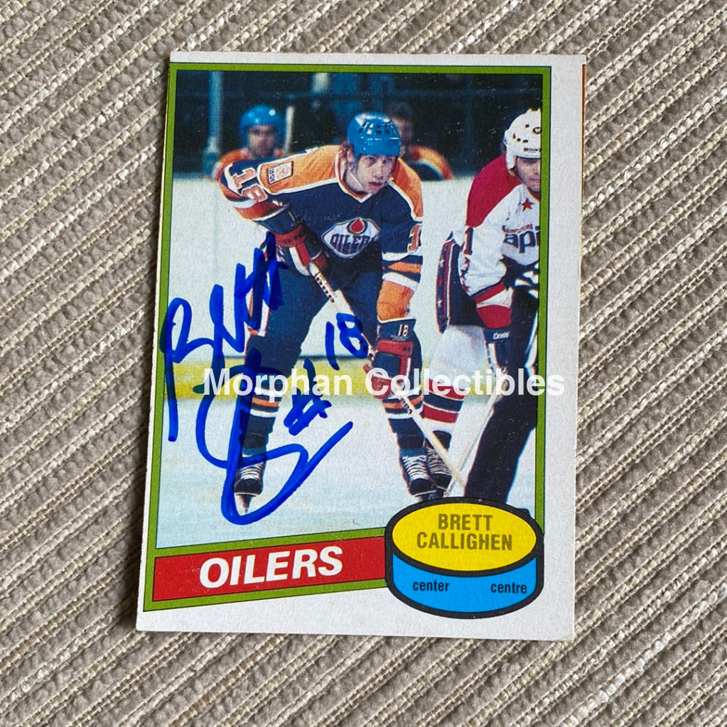Brett Callighen - Autographed Card 1980-81 Opc #2