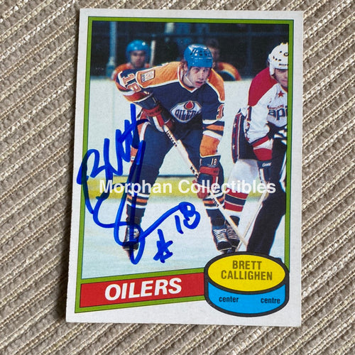 Brett Callighen - Autographed Card 1980-81 Opc #2