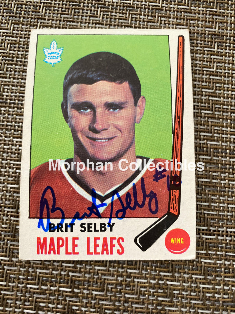 Brit Selby - Autographed Card 1969/70 Topps