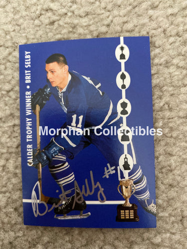 Brit Selby - Autographed Card Parkhurst 1966/67