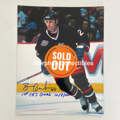 Bruce Gardiner - Autographed 8X10 Photo Columbus Blue Jackets