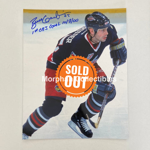 Bruce Gardiner - Autographed 8X10 Photo Columbus Blue Jackets