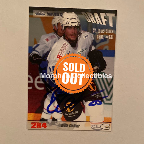 Bruce Gardiner - Autographed Card Finnish