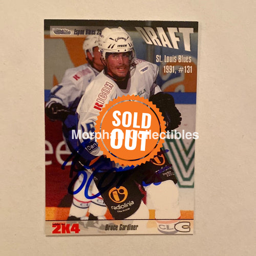 Bruce Gardiner - Autographed Card Finnish