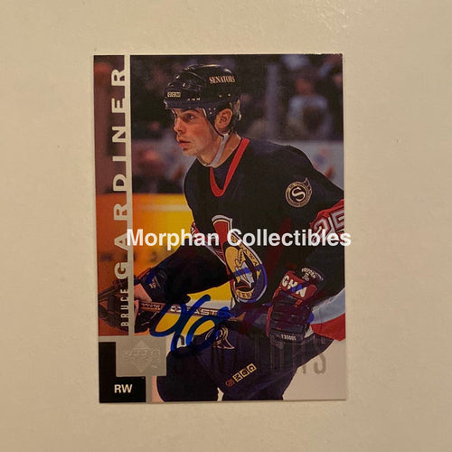 Bruce Gardiner - Autographed Card Upper Deck 1997-98