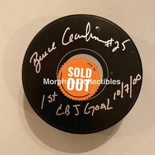 Bruce Gardiner - Autographed Puck Columbus Bluejackets