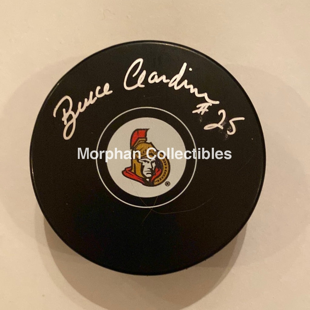 Bruce Gardiner - Autographed Puck Ottawa Senators