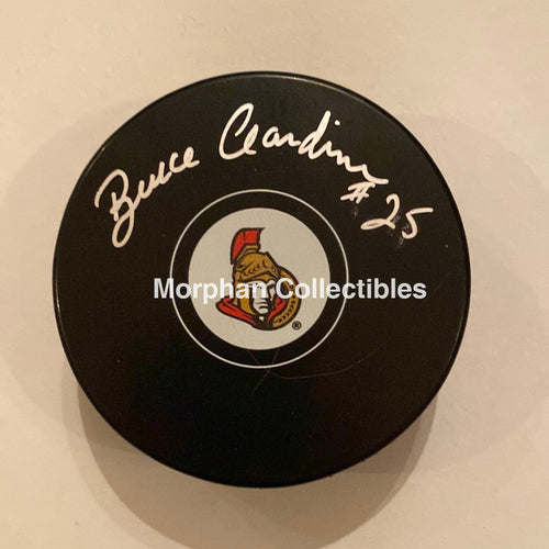 Bruce Gardiner - Autographed Puck Ottawa Senators