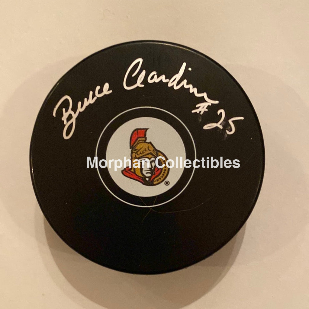 Bruce Gardiner - Autographed Puck Ottawa Senators