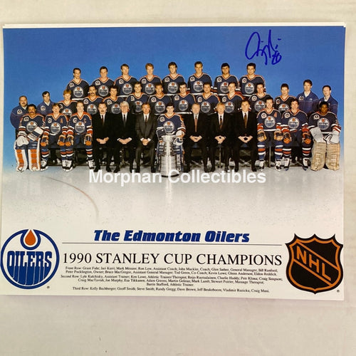 Craig Muni - Autographed Edmonton Oilers 8X10 Photo