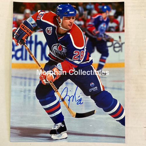 Craig Muni - Autographed Edmonton Oilers 8X10 Photo