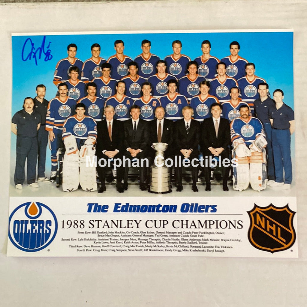 Craig Muni - Autographed Edmonton Oilers 8X10 Photo