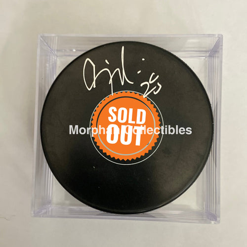 Craig Muni - Autographed Puck Edmonton Oilers