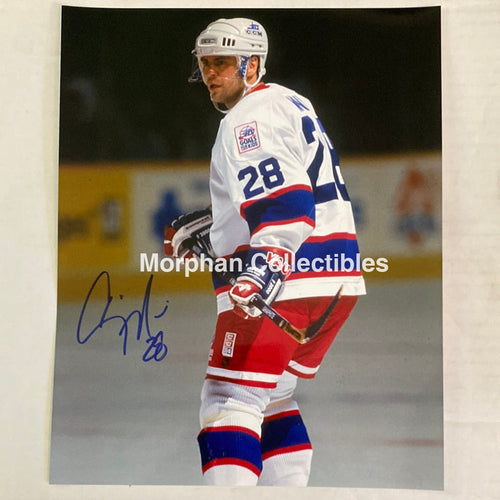 Craig Muni - Autographed Winnipeg Jets 8X10 Photo