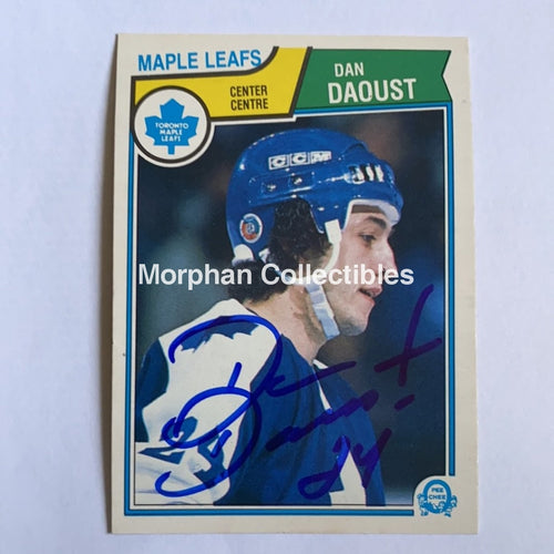 Dan Daoust - Autographed Card 1983-84 Opc Rc